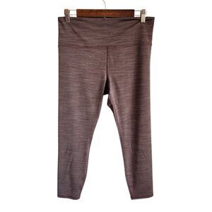 Athleta Pants Brown Large Women's Elation Space Dye 7/8 Tight Leggings Gym